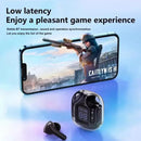 Bluetooth-Compatible Noise Canceling Translucent Earphones with Digital Display Charging Case Small Ear Buds for Sports Working
