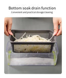 Vegetable Cutter Multifunctional Kitchen Tool, 5-in-1 Food Chopper for Tomato Carrot Cheese Onion, Handheld Slicer Dicer Grater